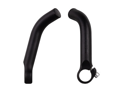 FORCE bar ends B4.5  14,5 cm lang aluminium- mat sort