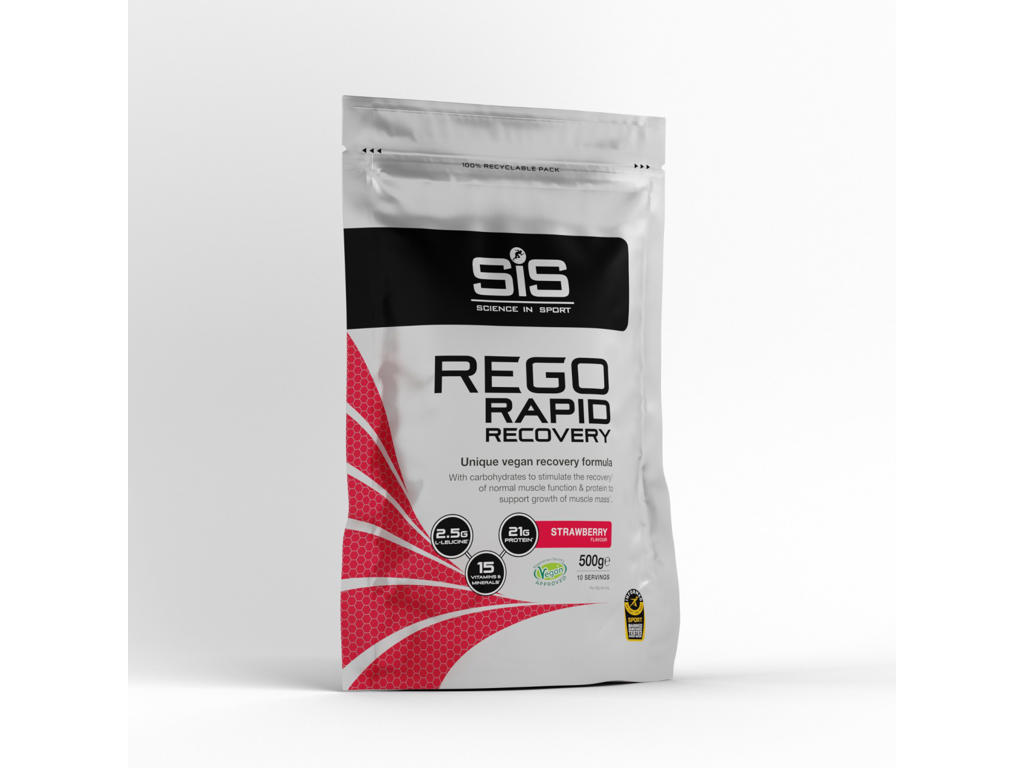 SIS Rego Rapid Recovery jordbær pulver 500 gram