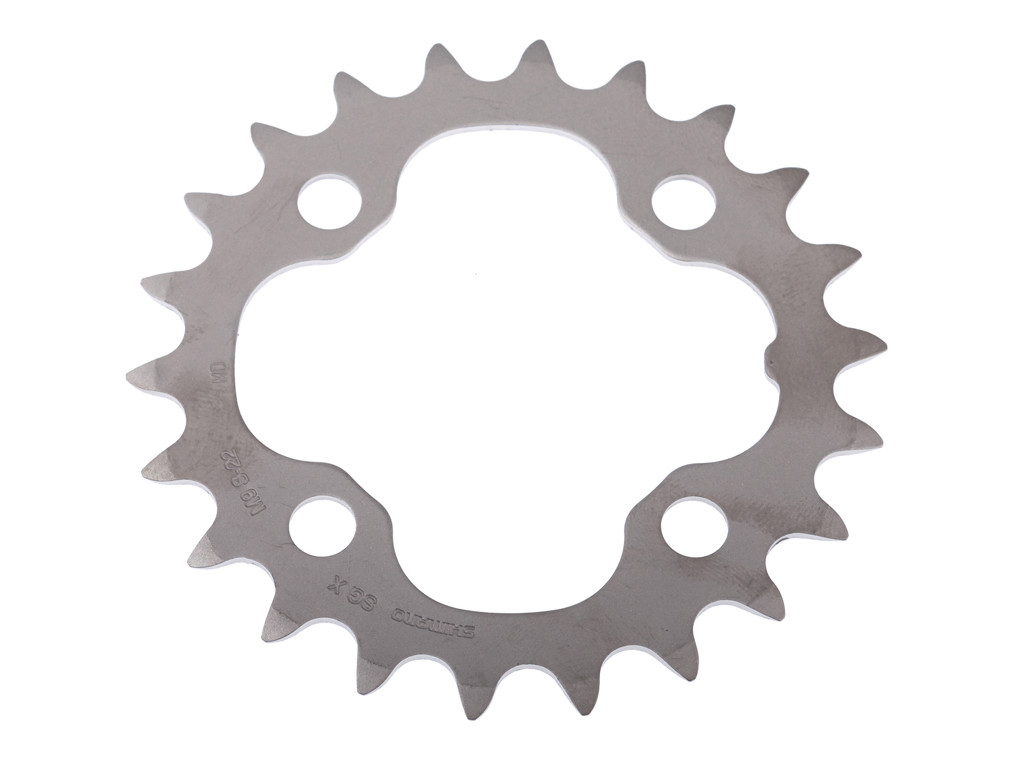 Klinge 22 tands Shimano Deore ø64mm 4 huls Sølv