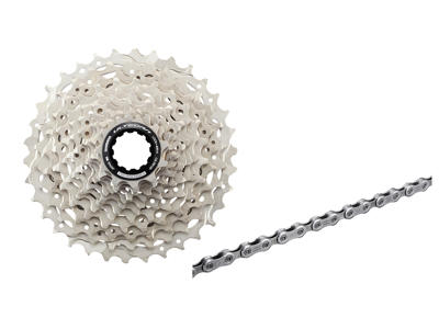 Shimano Ultegra kassette og kæde - 12 gear kassette 11-34 tands samt M8100 kæde