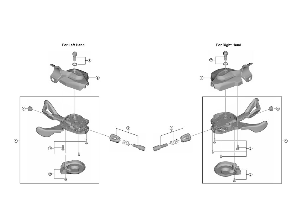 Shimano SLX beslag venstre til model SL-M7000-I