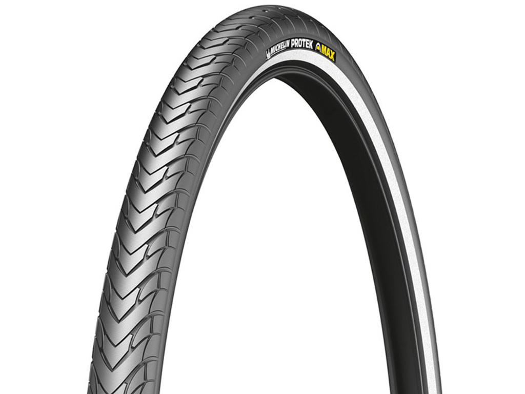 Michelin Protek Max - City tråddæk - 700x32c (32-622) - Sort med refleks