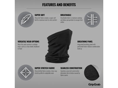 GripGrab Freedom Seamless Warp Knitted Neckwarmer - Halsedisse - Onesize