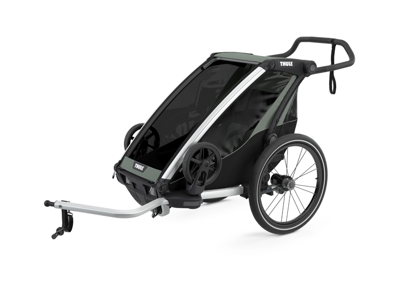 Billedet viser en Thule Chariot Lite cykelanhænger