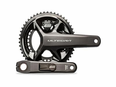 Viser et eksempel på et kranksæt med en 4iiii pedalarm.